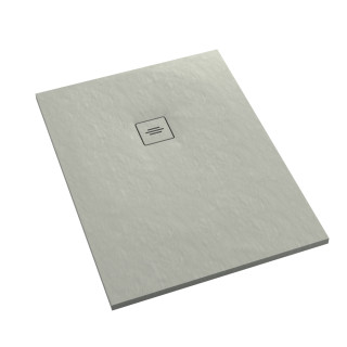 Schedline Brodzik kompozytowy Stabilsound Plus® Protos Cement Stone 90x140x3,5cm, prostokątny, Gwarancja 15 lat